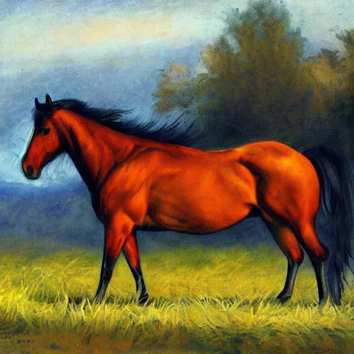 Image similar to a talking horse