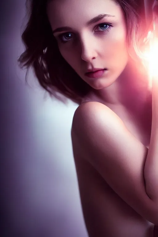 Image similar to ! dream foto of a very beautiful woman, highly detailed, cinematic, dramatic lighting,