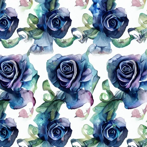 Image similar to watercolor gothic roses