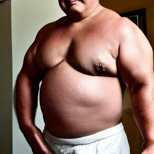Prompt: synthol arms infection, medium shot, dslr,