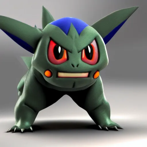 Image similar to scary pokemon 3 d render, hd, 8 k, realistic