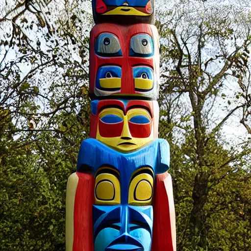 Image similar to totem pole