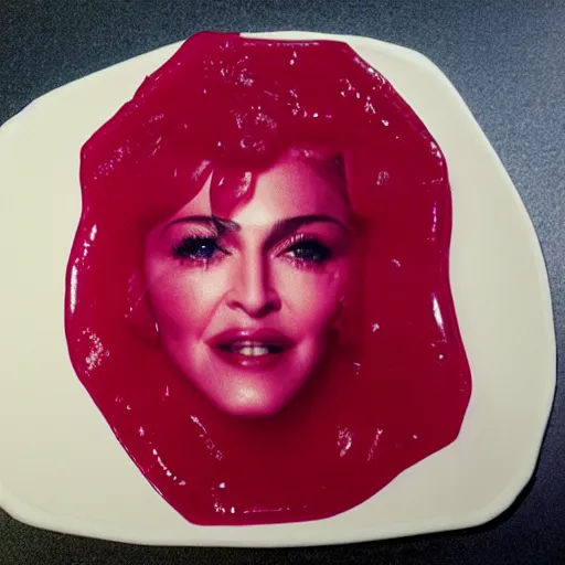 Image similar to madonna made from jello