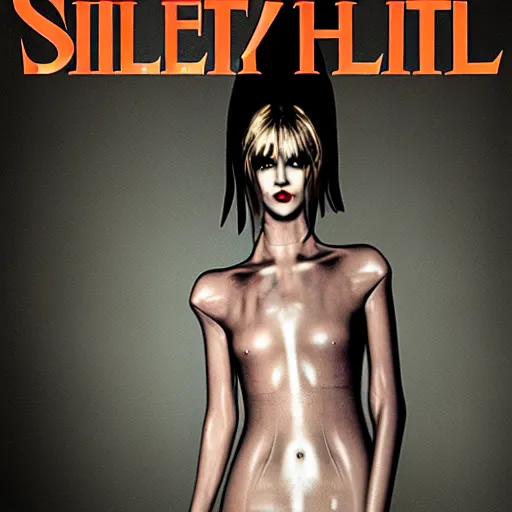 Image similar to silent hill, fashion magazine cover