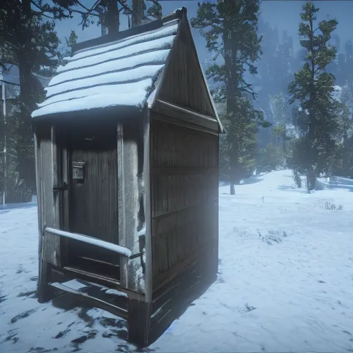 Image similar to a toilet in red dead redemption 2