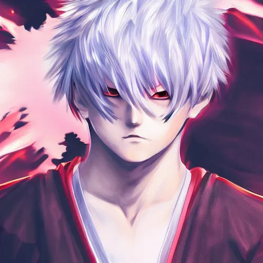 Image similar to portrait of shoto todoroki, anime fantasy illustration by tomoyuki yamasaki, kyoto studio, madhouse, ufotable, trending on artstation