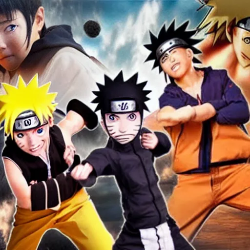 Prompt: Naruto, live action