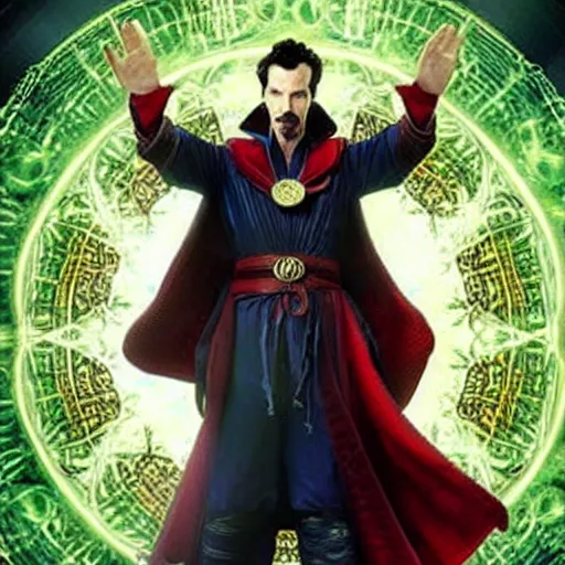 Prompt: doctor strange has turned himself into a pickle... funniest thing I've ever seen