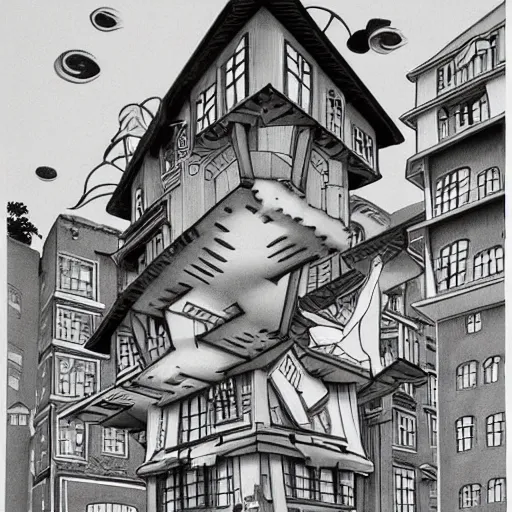 Prompt: TIME, by studio ghibli , By mc escher