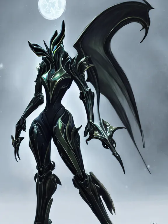 Image similar to exquisite cinematic front shot, low shot, of a beautiful saryn warframe, that's a giant beautiful stunning anthropomorphic robot female dragon with metal cat ears, posing elegantly, robot dragon paws for feet, streamlined white armor, long elegant tail, two arms, two legs, long tail, detailed warframe fanart, destiny fanart, high quality digital art, giantess art, dragon art, furry art, realistic digital art, warframe art, Destiny art, furaffinity, DeviantArt, artstation, 8k HD, octane render