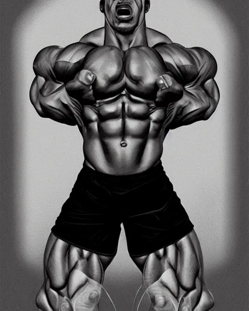 Prompt: gigachad luigi bodybuilder in pumping iron by ilya kuvshinov, ernest khalimov body by krista sudmalis, super mario bros symmetrical face concept art, hyper realistic, intricate, elegent, highly detailed, digital painting, concept art, smooth, sharp, focus, illustration, art by artgerm and greg rutkowski and alphonse mucha, artstation