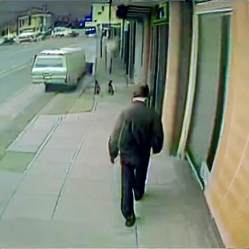 Prompt: Walter White cctv footage dangerous