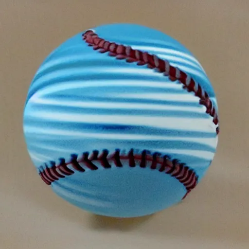 Image similar to beautiful baseballs as tidal wave, surreal