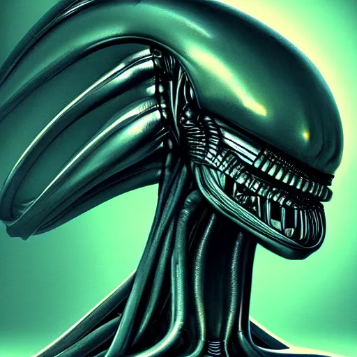 Image similar to alien ,set on H. R. Giger aesthetic, smooth, sharp focus, illustration, realistic, cinematic, artstation, gold, ornate, award winning, original modern artwork, rgb ethereal lighting, 8k