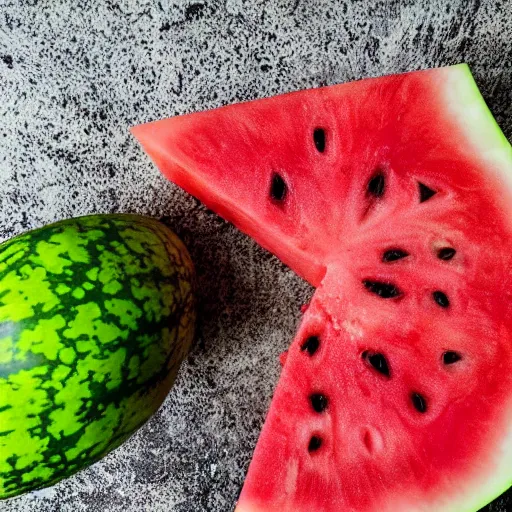 Image similar to photo of a watermelon on fire