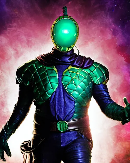 Image similar to Bruce Campbell as mysterio movie poster