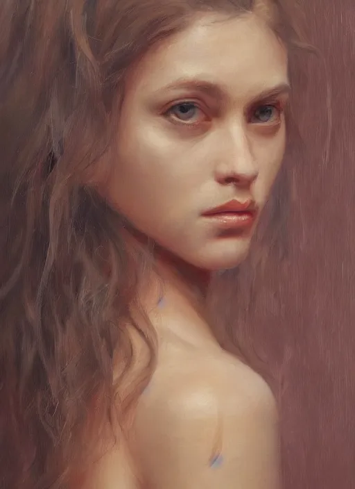 Prompt: a beautiful masterpiece portrait painting of a herione by juan gimenez, award winning, trending on artstation,