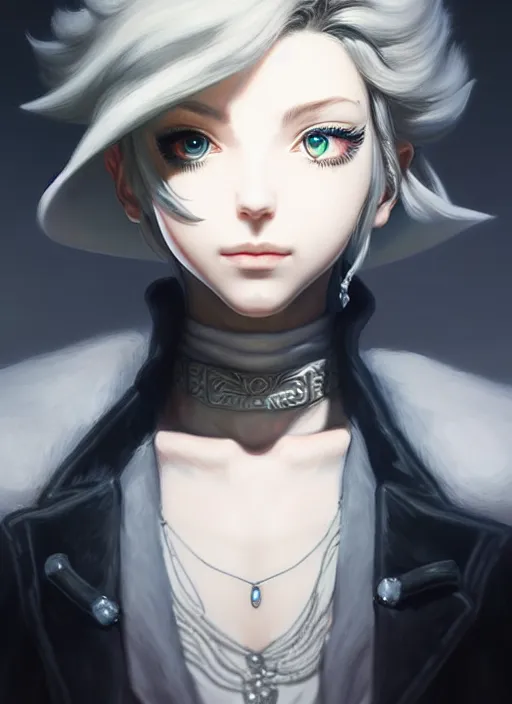 Image similar to a portrait of ashe an ultrafine detailed painting, detailed painting, detailed eyes!!, final fantasy octopath traveler lovecraft ghibly