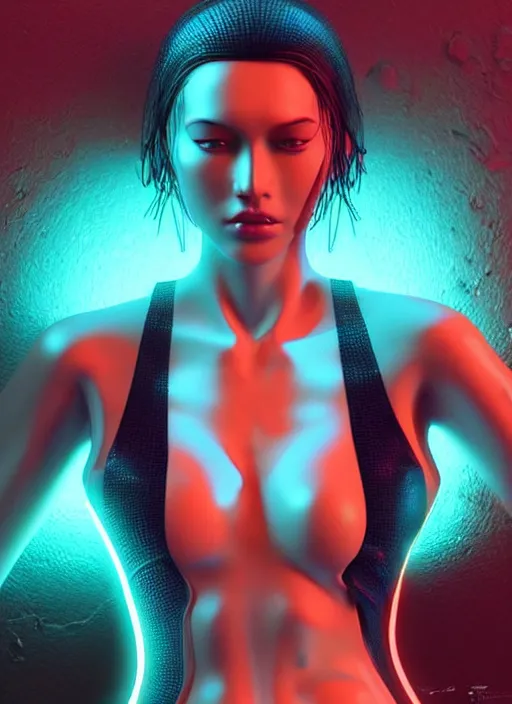 Prompt: a sensual russian female humanoid with freckles, cyber neon lighting, futurism, intricate futuristic jewelry accessories, cyberpunk latex swimsuit, profile posing, hyper photorealistic, crispy quality, digital photography, trending in artstation, trending in pinterest, cinematic, 4 k ultra hd, art by pascal blanche, art by greg rutkowski,