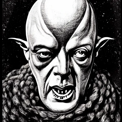 Prompt: graphic illustration, creative design, aleister crowley as baphomet, biopunk, francis bacon, highly detailed, hunter s thompson, concept art