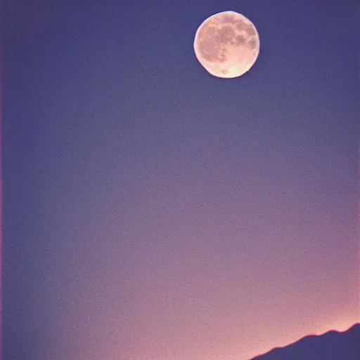 Image similar to full Moon in the Sky at night Fuji film