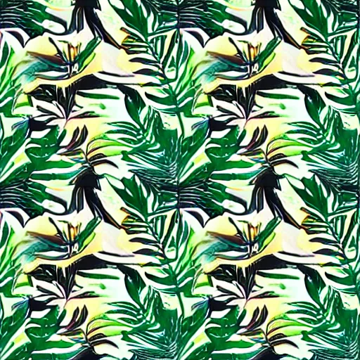 Image similar to repeating pattern seamless. watercolor. tropical palm leaves