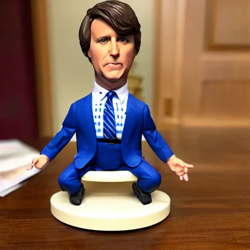 Image similar to tucker Carlson action figure set