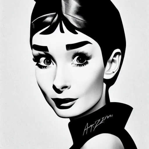 Prompt: in the style of diego fazio, artgerm, beautiful audrey hepburn, steampunk, full color, elegant pose, middle shot waist up, symmetrical face symmetrical eyes, three point lighting, detailed realistic eyes, short neck, insanely detailed and intricate elegant