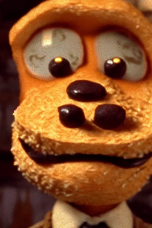 Image similar to film still of steve buscemi made out of bread in the fantastic mr fox, 4 k