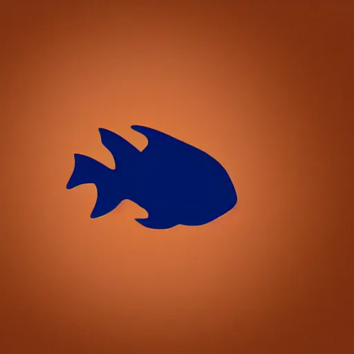 Prompt: minimal fish logo, positive & negative space, vector art, digital art, portrait, 4 k, 8 k, sharp focus, smooth, illustration, concept art, music artist