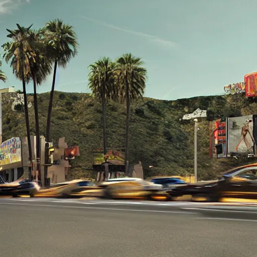 Image similar to realistic renderings of hollywood scenes