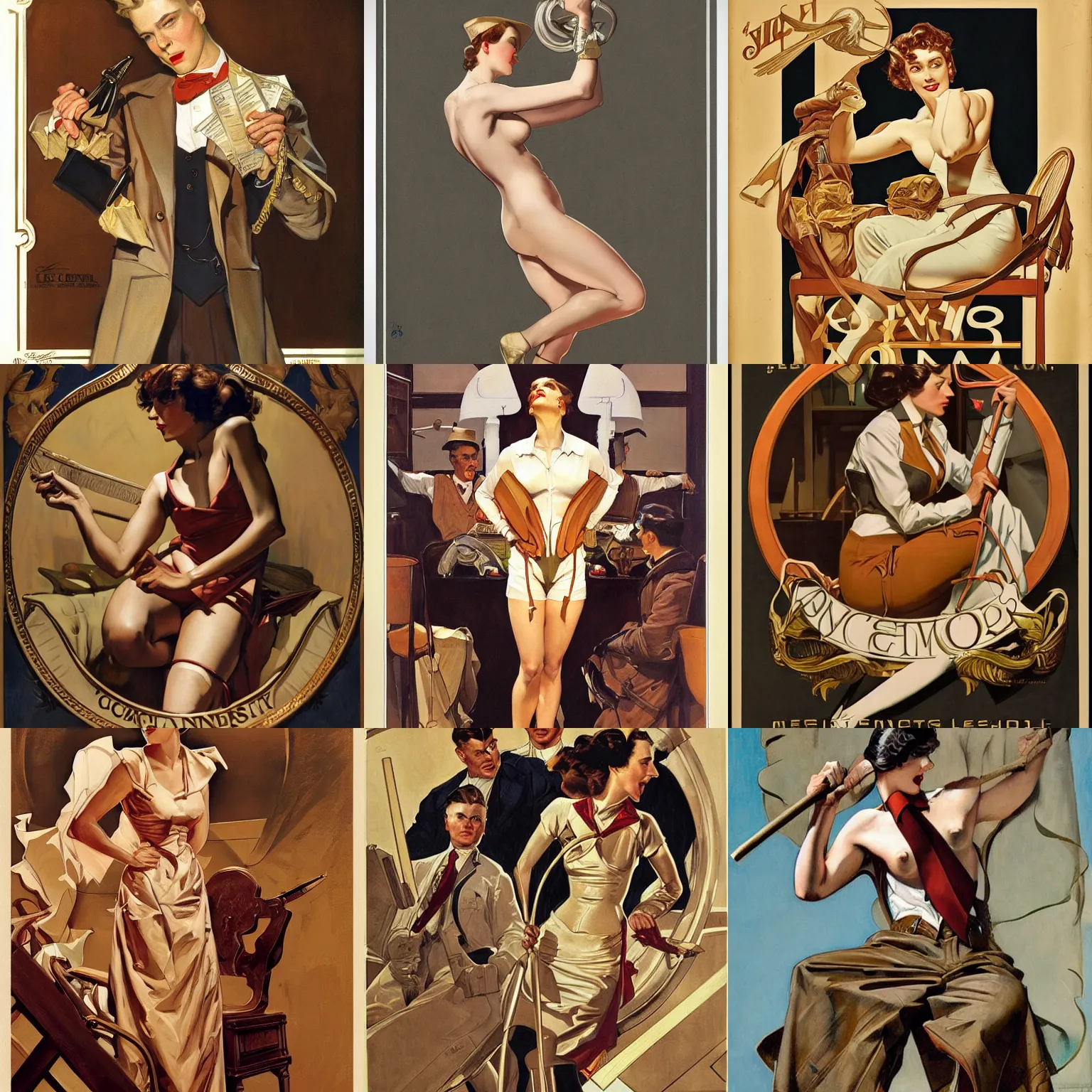 Prompt: jc leyendecker's magnum opus