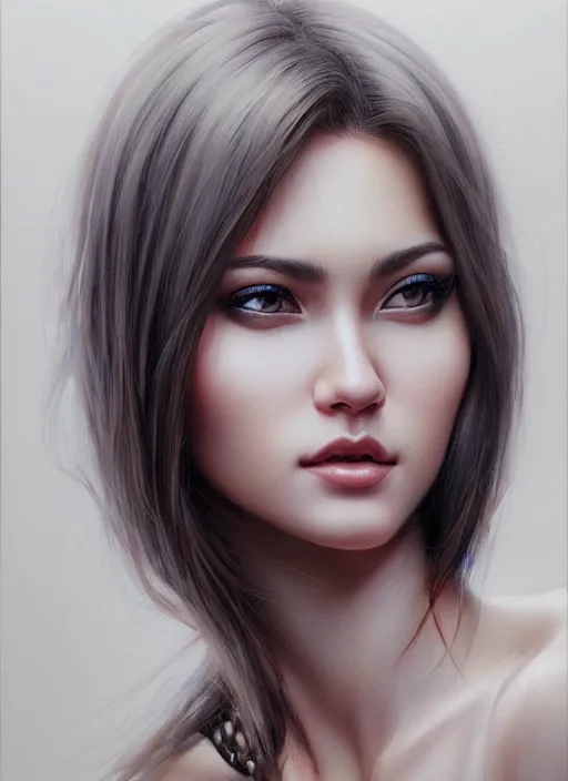 Image similar to photo of a gorgeous young woman in the style of stefan kostic, realistic, sharp focus, 8k high definition, insanely detailed, intricate, elegant, art by stanley lau and artgerm