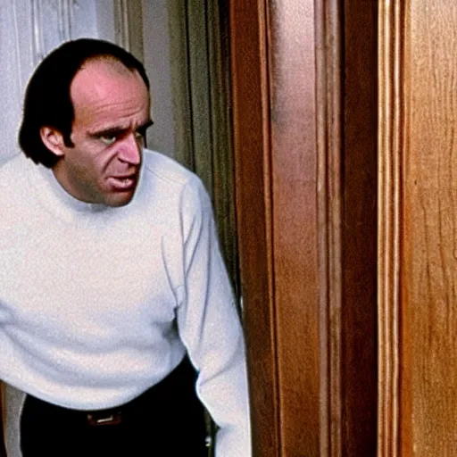 Image similar to Joe Biden breaking down door with axe in the movie the Shining