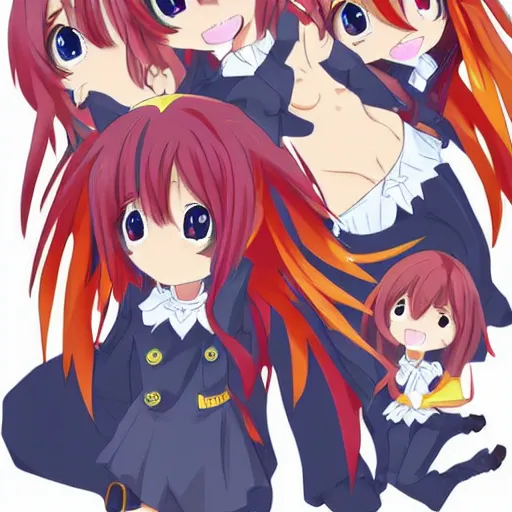 Image similar to anime phoenix, chibi, kawaii, cute