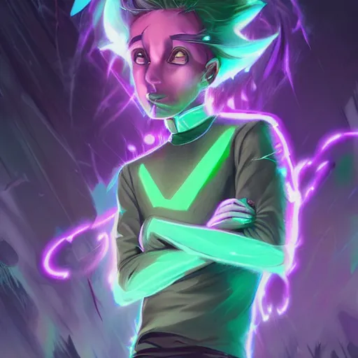Prompt: Young Danny phantom, ghostly, with glowing green eyes and sharp teeth fangs alt art fashion punk, art by WLOP and Charlie Bowater and WLOP and Mark Arian and Ross Tran + neon colors, symmetry,A digital matte intricate illustration concept art , intricate complexity, epic composition, magical atmosphere, highly detailed, cinematic lighting + masterpiece, trending on artstation + 8k
