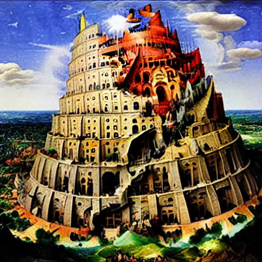 Prompt: Bruegels The Tower of Babel