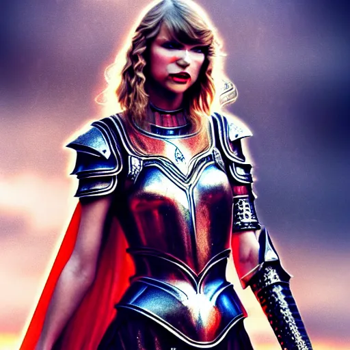 Prompt: the picture of taylor swift in a knight armor, epic fantasy art, mystical, mystic atmosphere, mythology, photo realistic, high detail, ultra realistic, hyper realistic, high definiton, 4 k uhd,