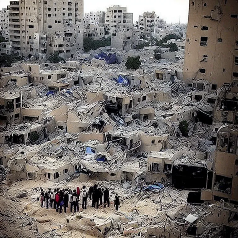 Image similar to “gaza under attack”