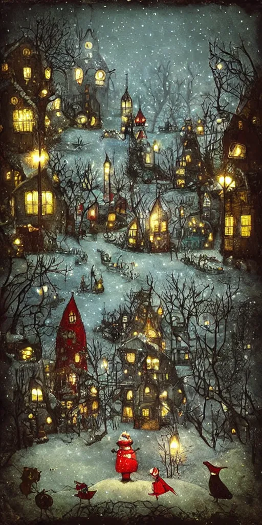 Image similar to a christmas scene by alexander jansson