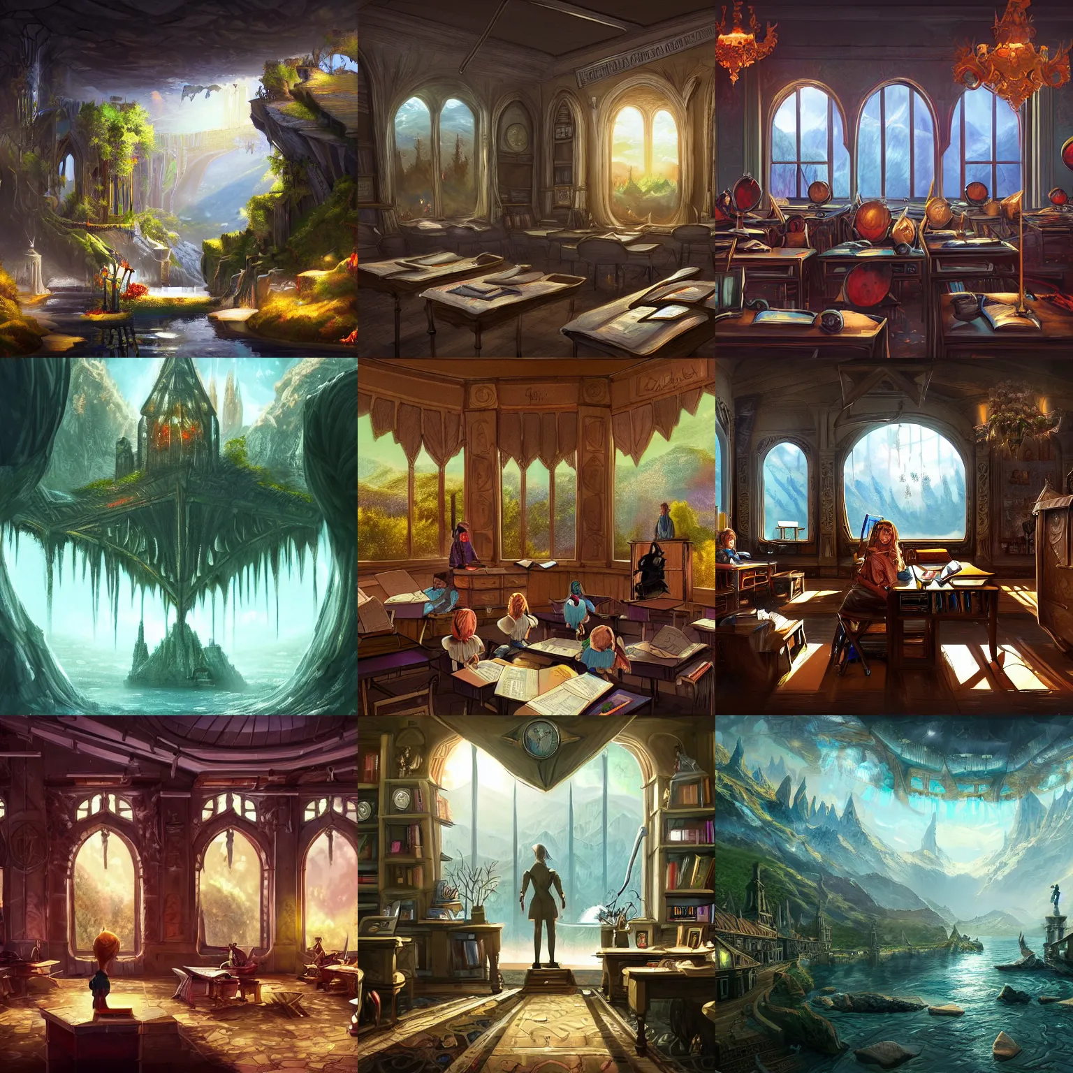 Prompt: classroom of the elite, fantasy artwork, award winning, beautiful scenery, artstation