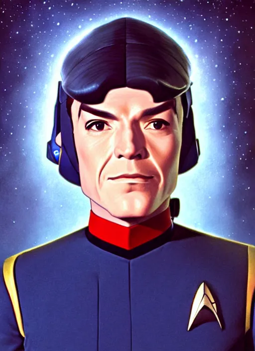 Prompt: cute star trek officer george harrison, natural lighting, path traced, highly detailed, high quality, digital painting, by don bluth and ross tran and studio ghibli and alphonse mucha, artgerm