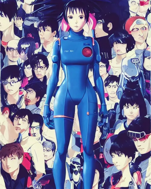 Image similar to girl wearing an eva plugsuit | | very very anime!!!, fine - face, audrey plaza, realistic shaded perfect face, fine details. anime. realistic shaded lighting poster by ilya kuvshinov katsuhiro otomo ghost - in - the - shell, magali villeneuve, artgerm, jeremy lipkin and michael garmash and rob rey