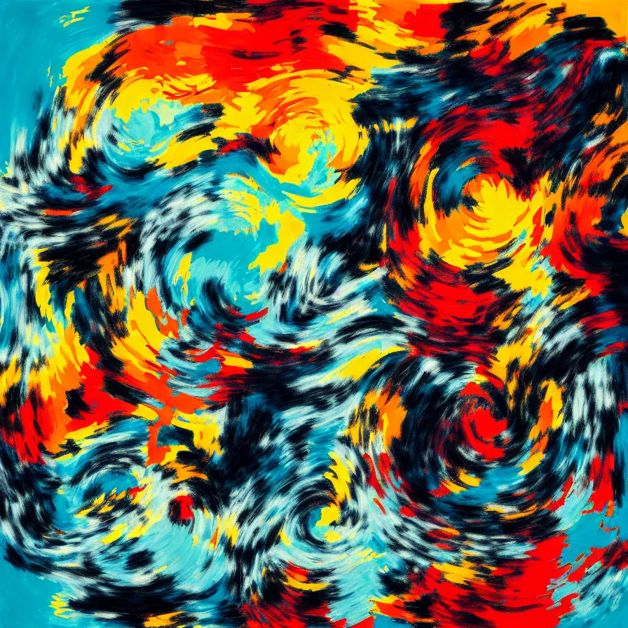 Prompt: abstract expressionism artwork of the atmospheric indie album titled :'when your head feels like a puff of smoke '.