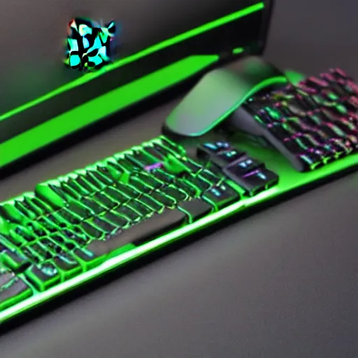 Image similar to razer RGB gaming fork