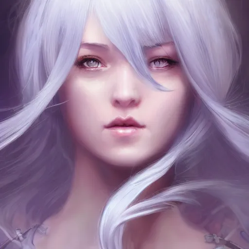 Image similar to teen elf girl, silver hair, fantasy isekai, gorgeous, amazing, elegant, intricate, highly detailed, digital painting, artstation, concept art, sharp focus, illustration, art by Ross tran