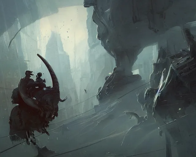Image similar to a highly detailed epic cinematic concept art CG render digital painting artwork: blizzard. By Greg Rutkowski, in the style of Francis Bacon and Syd Mead and Norman Rockwell and Beksinski, open ceiling, highly detailed, painted by Francis Bacon and Edward Hopper, painted by James Gilleard, surrealism, airbrush, Ilya Kuvshinov, WLOP, Stanley Artgerm, very coherent, triadic color scheme, art by Takato Yamamoto and James Jean