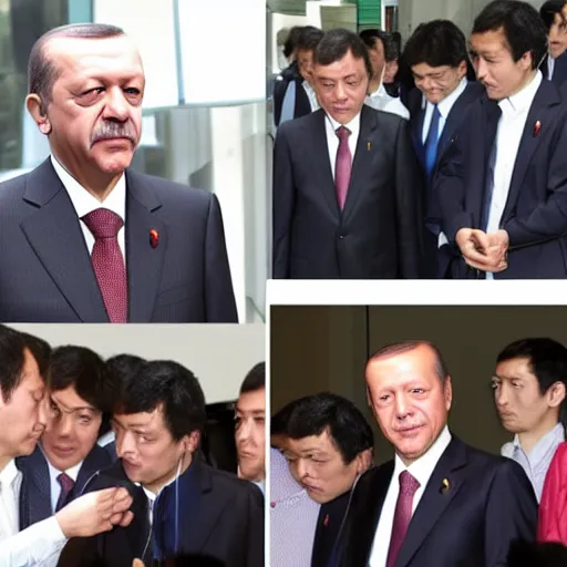 Image similar to Recep tayyip erdogan in akihabara