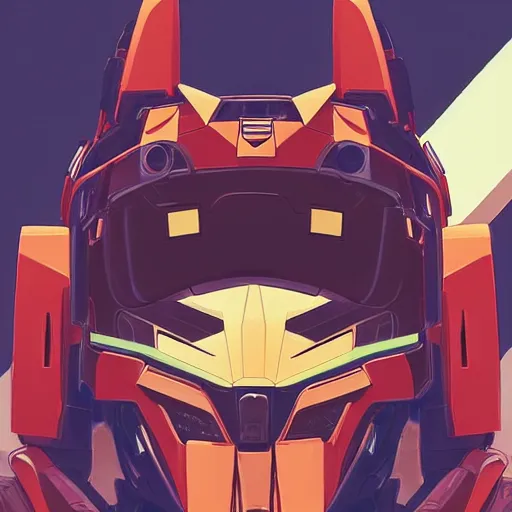 Prompt: portrait of a fox as a gundam pilot, with an intricate, detailed, urban inspired hiphop afro futuristic helmet, vector behance hd jesper ejsing, rhads, makoto shinkai, lois van baarle, ilya kuvshinov, rossdraws, hd, 3 2 k, ilya kuvshinov, gustav klimt