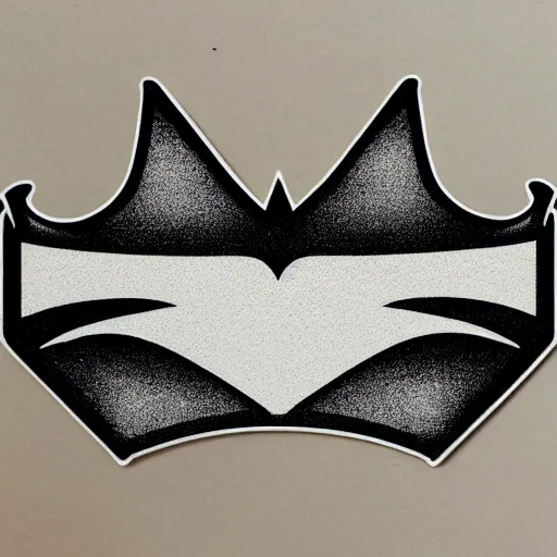 Prompt: symmetrical bat sticker